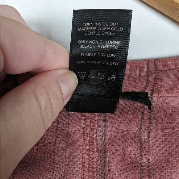 Ali Miles Rose Pink Embroidered Floral Washed Out‎ Tunic Top Size Small - Picture 9 of 10